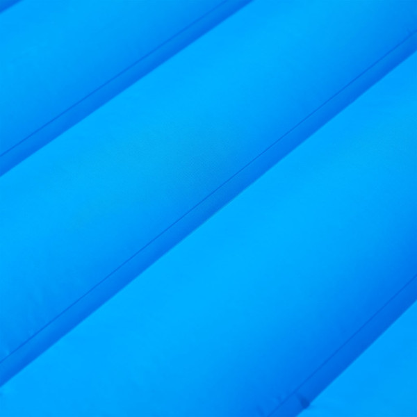 Colchón de camping autoinflable con almohada integrada azul M 3