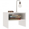 Mesa-de-cabeceira 40x30x30 cm contraplacado branco brilhante 3