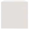 Mesita de noche madera contrachapada blanco brillo 40x30x30cm 5