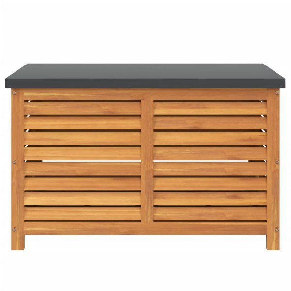 Caja de almacenaje de jardín madera maciza acacia 90x48x55 cm M 4