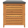 Caja de almacenaje de jardín madera maciza acacia 90x48x55 cm 5