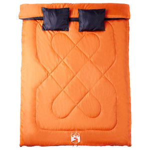 Saco de dormir doble y almohadas camping adultos 3-4 estaciones H