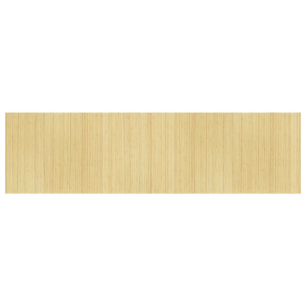 Biombo divisor de bambú color natural claro 165x600 cm M 3