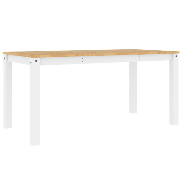 Mesa de comedor Panama madera maciza pino blanco 160x80x75 cm M 2