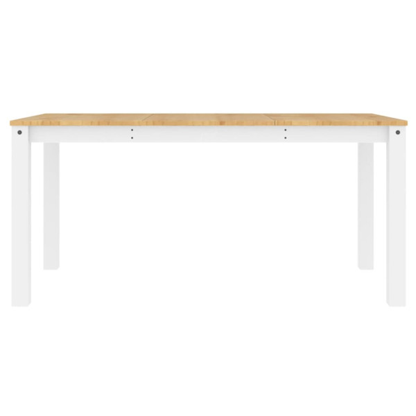 Mesa de comedor Panama madera maciza pino blanco 160x80x75 cm M 4