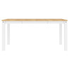 Mesa de jantar Panama 160x80x75 cm pinho maciço branco 4