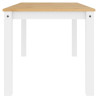 Mesa de comedor Panama madera maciza pino blanco 160x80x75 cm 5