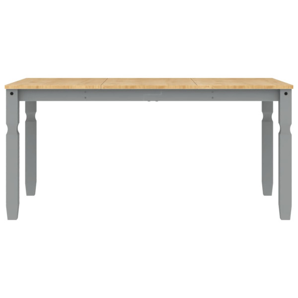 Mesa de jantar Corona 160x80x75 cm madeira pinho maciça cinza M 4
