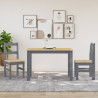 Sillas de comedor Panama 2 uds madera pino gris 40x46x90 cm 3