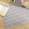 Alfombra de exterior PP gris 160x230 cm 1