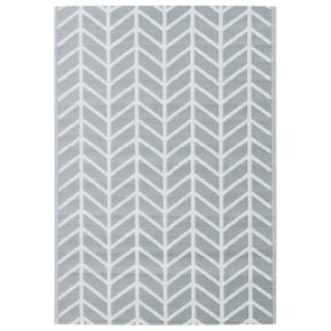 Alfombra de exterior PP gris 160x230 cm H