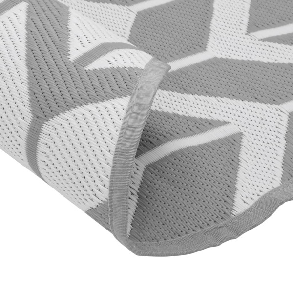 Tapete de exterior Ø120 cm ARAKIL PP cinzento M 4