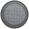 Alfombra de exterior PP gris Ø160 cm 2