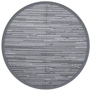 Alfombra de exterior PP gris Ø200 cm H