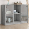 Aparador madera de ingeniería gris Sonoma 102x37x75.5 cm 1