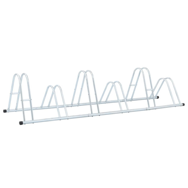 Soporte para 6 bicicletas suelo independiente acero galvanizado M 5