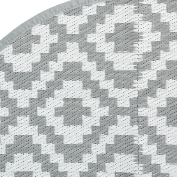 Alfombra de exterior PP gris Ø200 cm M 5