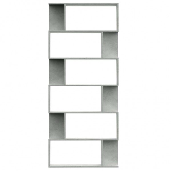 Estante/divisória derivados de madeira cinzento cimento M 5