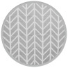 Tapete de exterior Ø120 cm ARAKIL PP cinzento 2
