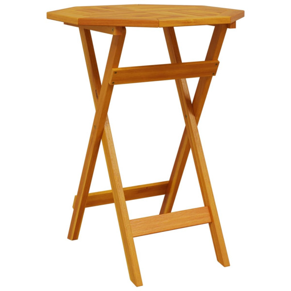 Mesa de jardín plegable madera maciza de acacia Ø60x75 cm M 2