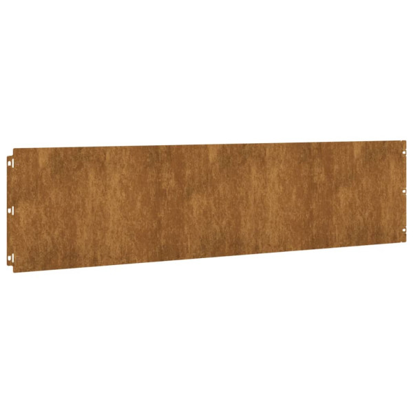 Bordes de césped acero corten flexible 10 piezas 25x103 cm M 5