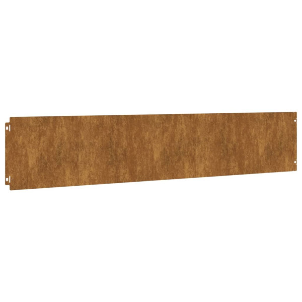 Bordes de césped acero corten flexible 10 piezas 20x103 cm M 5