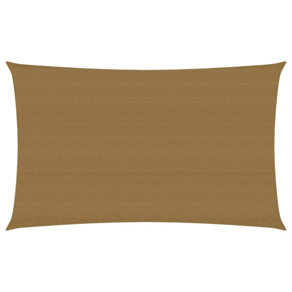 Toldo de vela HDPE taupe 160 g/m² 3x6 m D