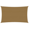 Toldo de vela HDPE taupe 160 g/m² 3x6 m 1