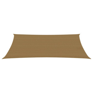 Toldo de vela HDPE taupe 160 g/m² 3x6 m H