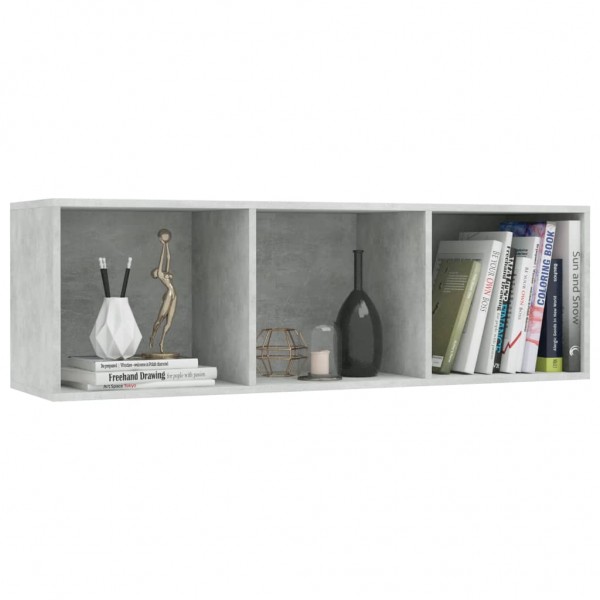 Estantería libros/mueble TV contrachapada hormigón 36x30x114cm M 5