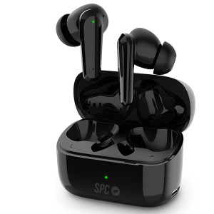 Auriculares bluetooth spc ether 2 pro con estuche de carga/ autonomía 6.5h/ negros H