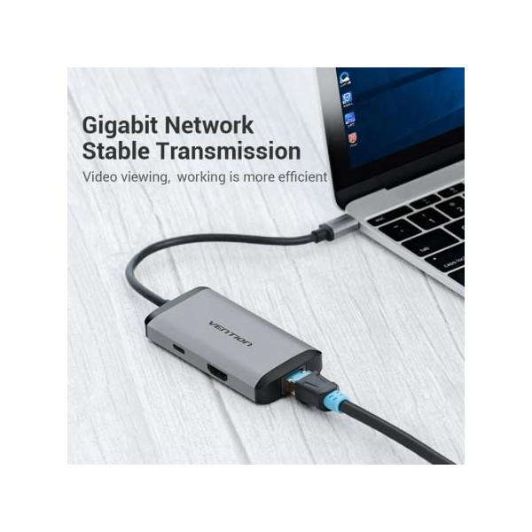 Docking USB tipo-C Vention CNCHB gris M 2
