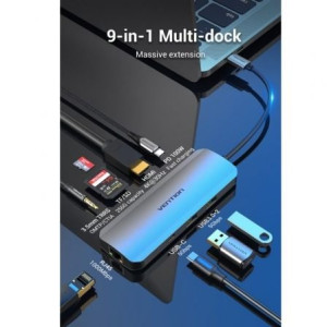Docking Vention USB Type-C TOMHB cinza H