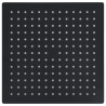 Cabeça de chuveiro quadrada 30x30 cm aço inoxidável preto 2