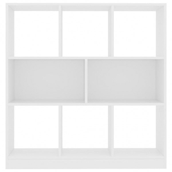 Estantería librería madera contrachapada blanco 97.5x29.5x100cm M 4
