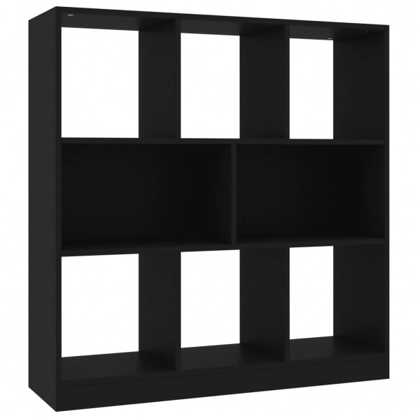 Estantería librería madera contrachapada negro 97.5x29.5x100cm M 2