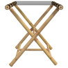 Soporte plegable para maletas bambú 62x42x50.5 cm 5