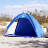Tenda de praia impermeável azul ciano 1