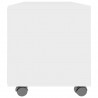 Móvel de TV com rodas 90x35x35 cm derivados de madeira branco 5