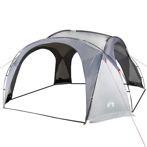 Tenda de festas impermeável branco e cinzento M 5