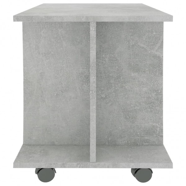 Móvel de TV com rodas 80x40x45cm deriv.madeira cinzento cimento M 5