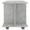 Móvel de TV com rodas 80x40x45cm deriv.madeira cinzento cimento 5
