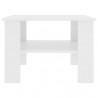 Mesa de centro madera contrachapada blanco 60x60x42 cm 4
