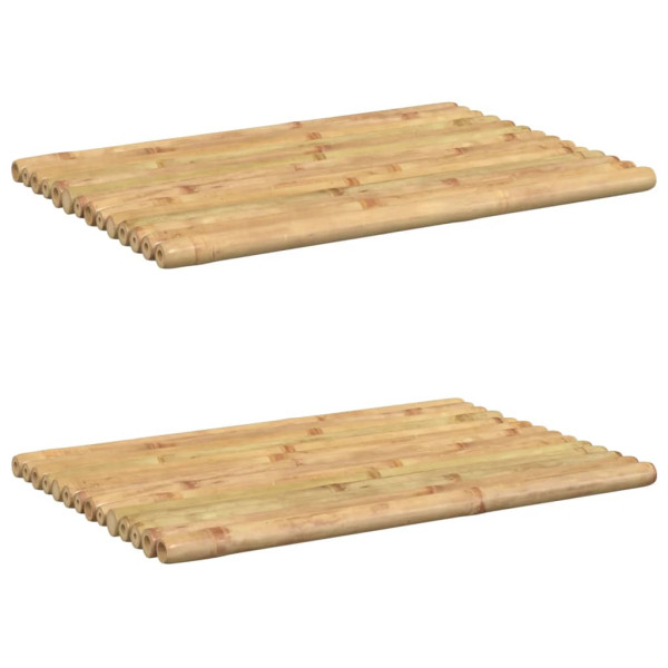 Tapetes de casa de banho 2 pcs 50x35 cm bambu M 2