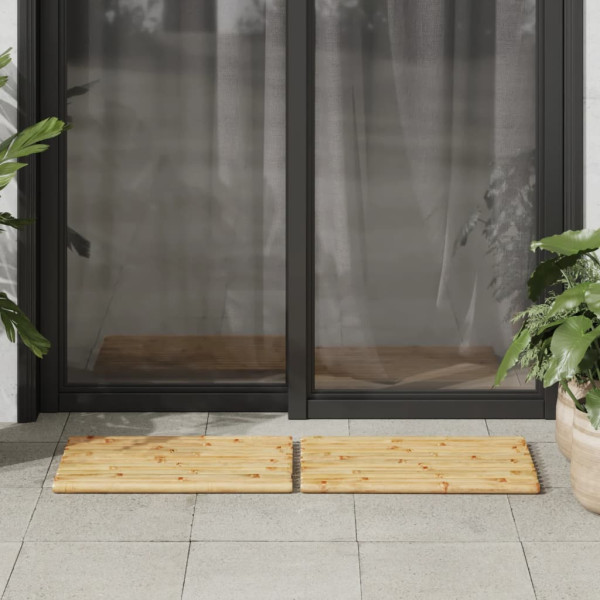 Tapetes de casa de banho 2 pcs 50x35 cm bambu M 4