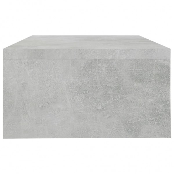 Soporte para pantalla de aglomerado gris hormigón 42x24x13 cm M 4