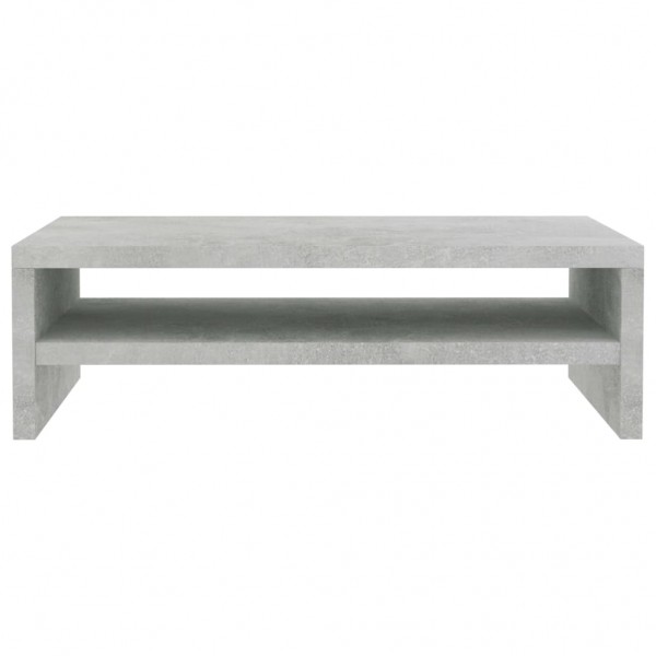 Soporte para pantalla de aglomerado gris hormigón 42x24x13 cm M 5