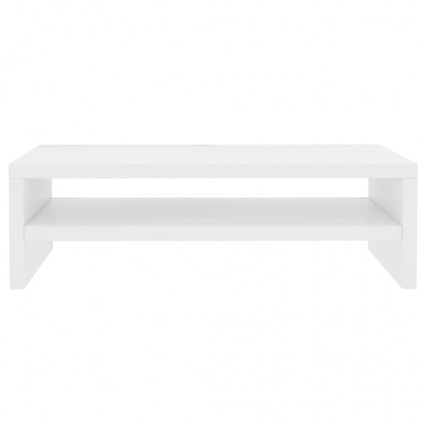 Suporte para monitor derivados de madeira branco brilhante M 4