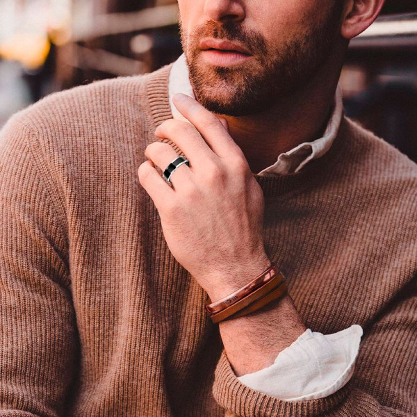 Smart Ring COOL Health + Base Powerbank (Salud, Deporte, Sueño) Talla 20mm M 11