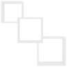 Prateleiras de parede cubos 68x15x68 cm contraplacado branco 4